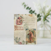 ヴィンテージファーザークリスマス&ミュージックエフェラ シーズンポストカード (スタンド正面)