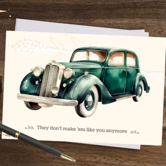 ヴィンテージファーザーズデイカード 招待状