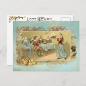 ヴィンテージファーストサンクスギビング夕食会 シーズンポストカード (正面/裏面)