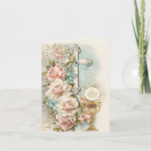 ヴィンテージファーストフローラチャリスクロス サンキューカード (正面)