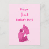 ヴィンテージファースト父の日 – 女の子だ！ ポストカード (正面)