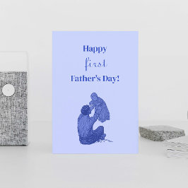 ヴィンテージファースト・ファースト・父親の日 – 男の子だ！ ポストカード