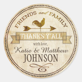 ヴィンテージファームのり鶏の天気予報ベーンサンキュー ラウンドシール