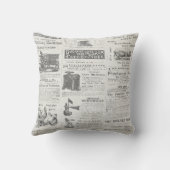 ヴィンテージファームの動物の枕の白と灰色。 クッション (裏面)