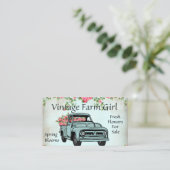 ヴィンテージファームの女の子の追加文字 名刺
