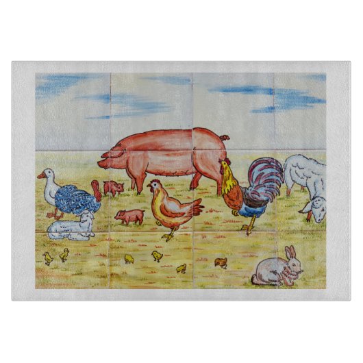 ヴィンテージファームの素朴なかわいい老ファッションド老 カッティングボード (正面)