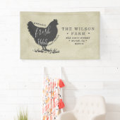 ヴィンテージファームの飾りスクリプトバナー 横断幕 (インサイチュ)