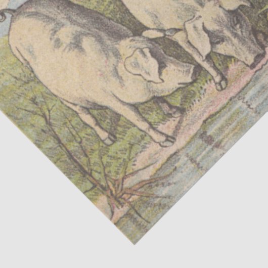 ヴィンテージファームアニマルエフェメラルファームハウスデクページ 薄葉紙 (詳細)