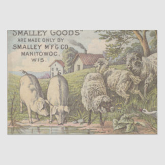 ヴィンテージファームアニマルエフェメラルファームハウスデクページ 薄葉紙