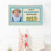 ヴィンテージファームアニマルフォトバースデーパーティーへようこそ 横断幕 (インサイチュ)