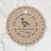 ヴィンテージファームエンケアデイトエッグカートン フェイバータグ (正面)