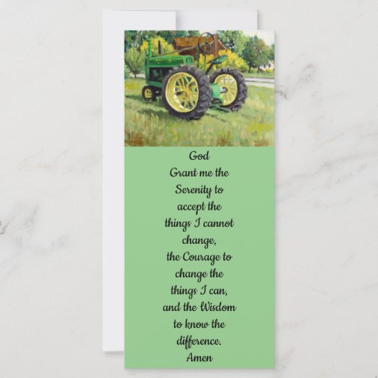 ヴィンテージファームオールドトラクター カード (正面)