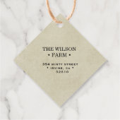 ヴィンテージファームクラフト製品ラベル フェイバータグ (裏面)