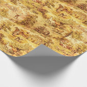 ヴィンテージファームシーンパターン ラッピングペーパー (角)