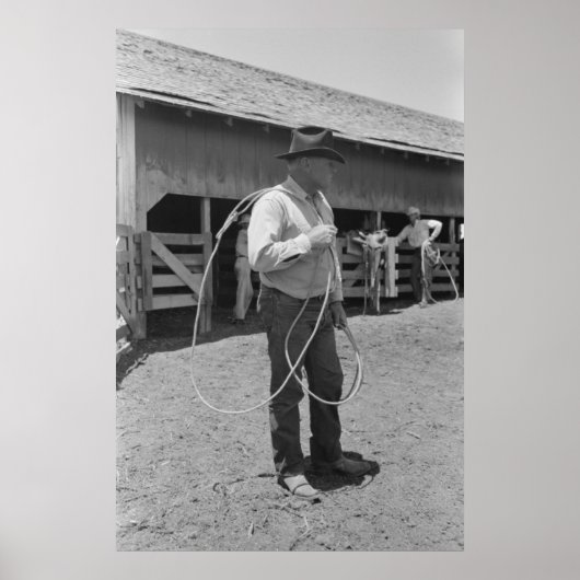 ヴィンテージファームセキュリティ管理プリント ポスター (正面)