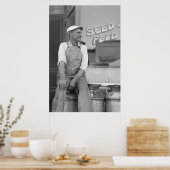 ヴィンテージファームセキュリティ管理プリント ポスター (キッチン)