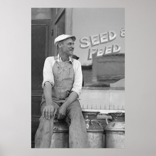 ヴィンテージファームセキュリティ管理プリント ポスター (正面)