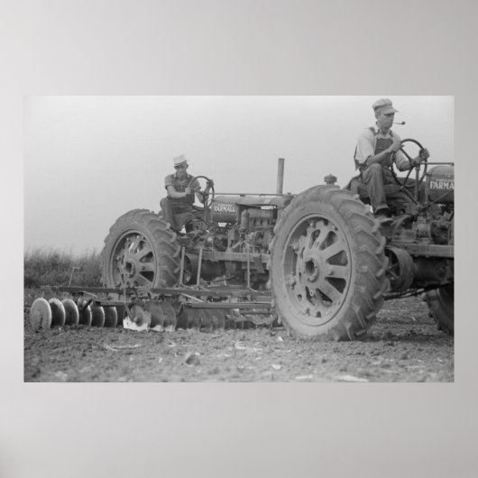 ヴィンテージファームセキュリティ管理プリント ポスター (正面)