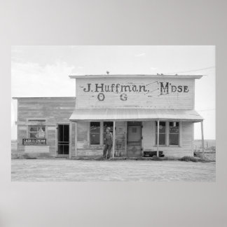 ヴィンテージファームセキュリティ管理プリント ポスター