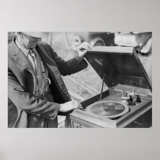 ヴィンテージファームセキュリティ管理プリント ポスター