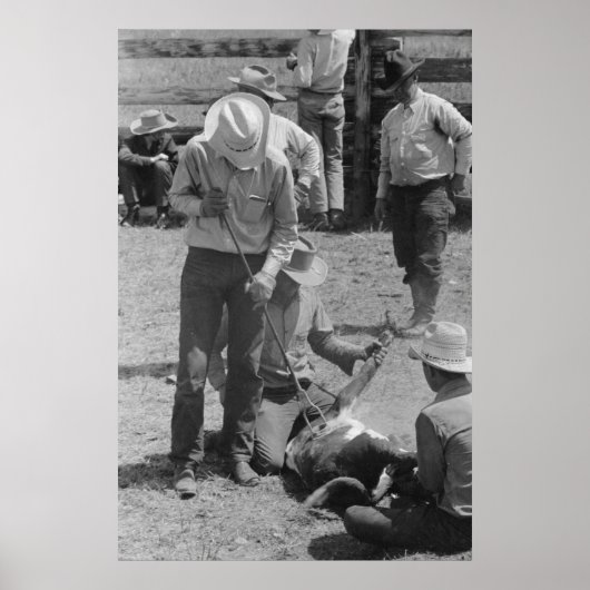 ヴィンテージファームセキュリティ管理プリント ポスター (正面)