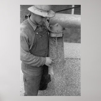 ヴィンテージファームセキュリティ管理プリント ポスター