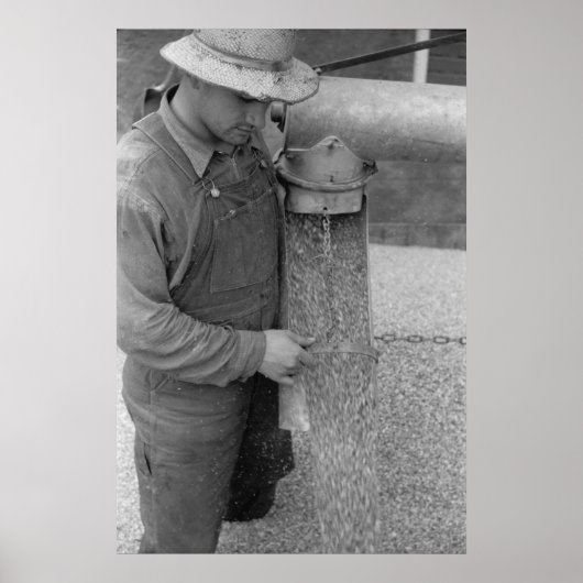 ヴィンテージファームセキュリティ管理プリント ポスター (正面)