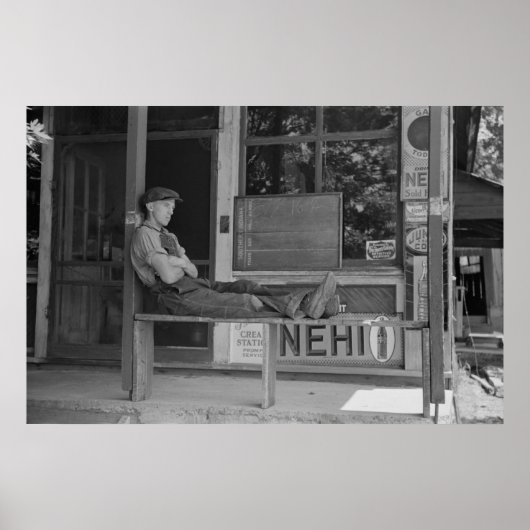 ヴィンテージファームセキュリティ管理プリント ポスター (正面)