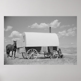 ヴィンテージファームセキュリティ管理プリント ポスター