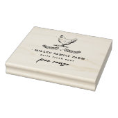 ヴィンテージファームチキンイラストレーション卵カートンスタンプ ラバースタンプ (スタンプ)