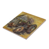 ヴィンテージファームトラクタオールドバーンシェッド タイル (側面)