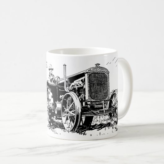 ヴィンテージファームトラクターアドコーヒーマグ コーヒーマグカップ (正面右)