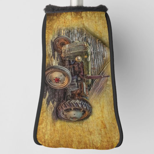 ヴィンテージファームトラクターオールドバーンシェッド ゴルフヘッドカバー (回転90)