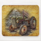 ヴィンテージファームトラクターオールドバーンシェッド マウスパッド (正面)
