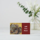 ヴィンテージファームトラクターオールドバーンシェードビジネスカード 名刺 (スタンド正面)