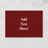 ヴィンテージファームトラクターオールドバーンシェードビジネスカード 名刺 (裏面)