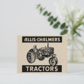 ヴィンテージファームトラクター ポストカード (スタンド正面)