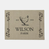 ヴィンテージファームド⎢アパーソナライズされたマット ドアマット (正面)