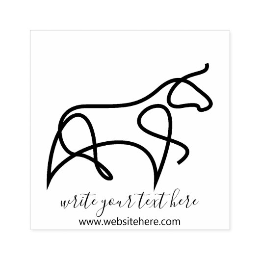 ヴィンテージファームハウスアニマルブル ラバースタンプ (インプリント)