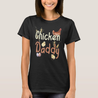 ヴィンテージファームハウスウォーターカラーチキンダディ Tシャツ