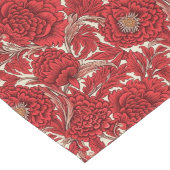 ヴィンテージファームハウスエレガンスフランスの:赤い快楽 ロングテーブルランナー (コーナー)