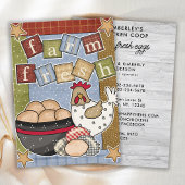 ヴィンテージファームハウスファームフレッシュエッグスチキンヘングエッグ 名刺