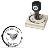 ヴィンテージファームハウスヘン Eggs Family Rubber Stamp ラバースタンプ (押印)