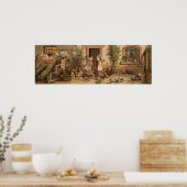 ヴィンテージファームハウスマザーアンドドータープリント ポスター (キッチン)