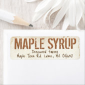 ヴィンテージファームハウスメープルシロップ瓶ラベル ラベル (インサイチュ)