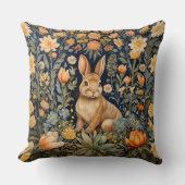 ヴィンテージファームハウスラビットインアザフローラガーデン クッション (正面)