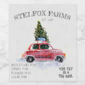 ヴィンテージファームハウスワインラベル ワインラベル (シングルラベル)