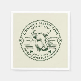ヴィンテージファームハウス農家マーケットデコップアート スタンダードカクテルナプキン