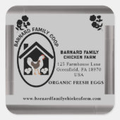 ヴィンテージファームハオーガニックウズフレッシュエッグズチキンヘン スクエアシール (正面)