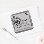 ヴィンテージファームハオーガニックウズフレッシュエッグズチキンヘン スクエアシール (封筒)